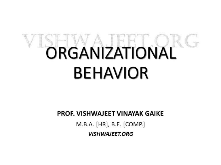 organizational behaviour ppt