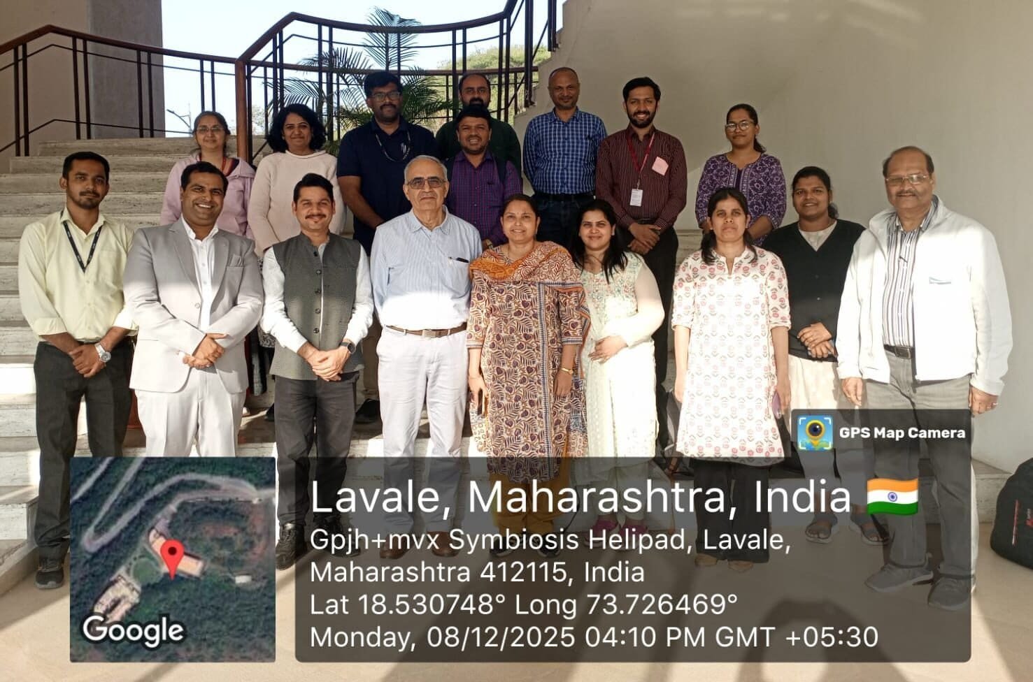 Group photo from the two-day FDP at Sandipani Leadership Development Centre, Lavale Campus, Pune