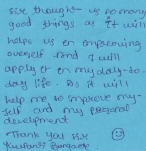 Corporate Mindset - Persistant Systems - kiran scholar 27 feb 2026 Smile sheet