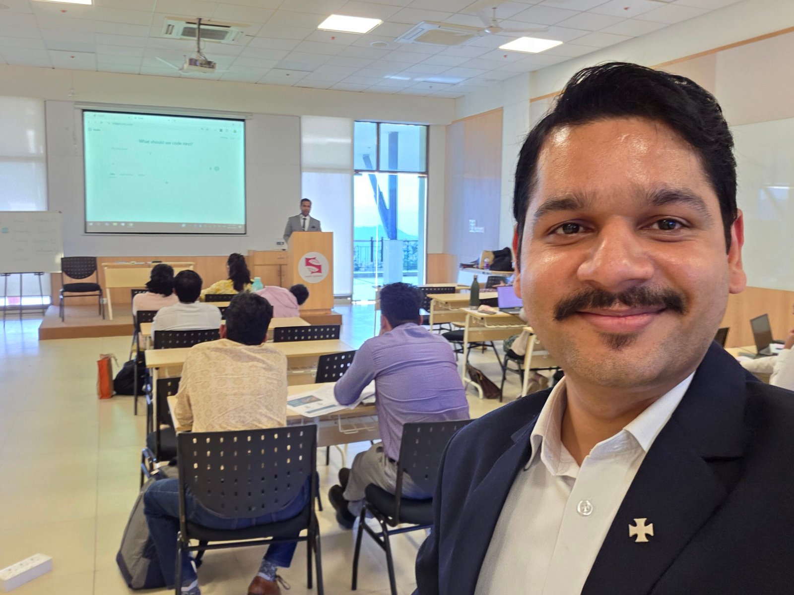 Participant taking a selfie during the interactive training program
