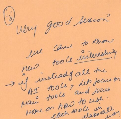 Feedback from Dr. Shirin