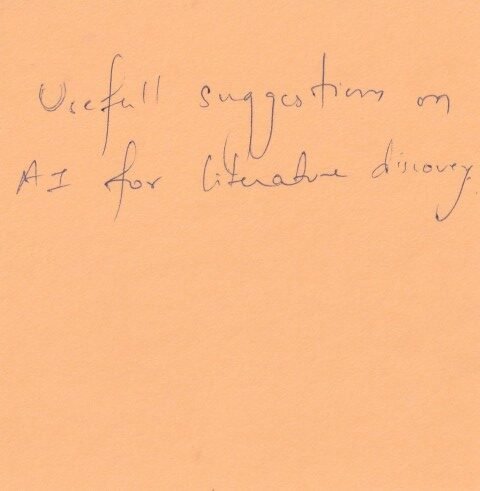Keyword feedback regarding literature discovery